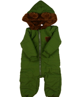 Zelená zimní kombinéza