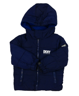 Tmavě modrá zimní bunda DKNY