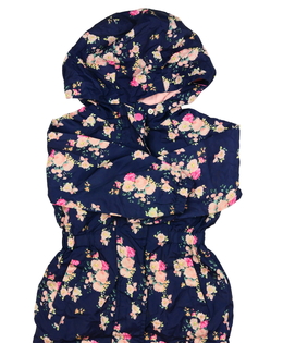 Modrá květinová přechodová bunda Primark 