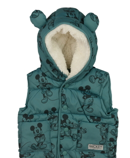 Zelená prošívaná vesta Mickey George 
