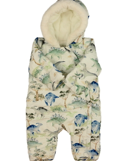 Bílý dinosauří zimní kombinéza Tu 