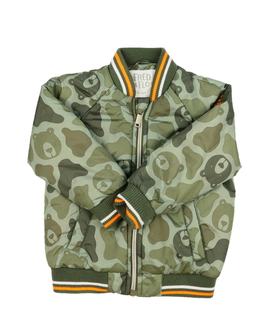 Zelená vzorovaná přechodová bunda F&F