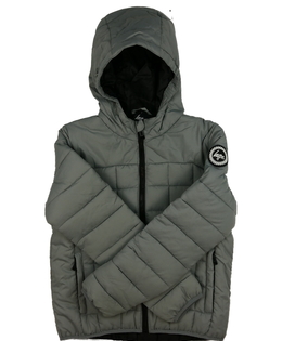 Šedá prošívaná zimní bunda Hype