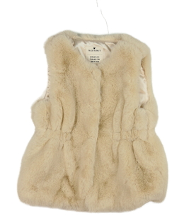 Hnědá chlupatá vesta 