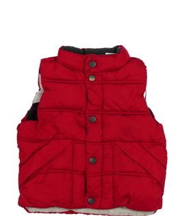 Červená prošívaná zimní vesta Gap
