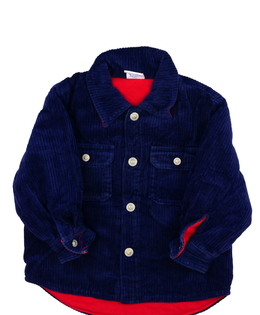 Tmavě modrá teplejší bunda 