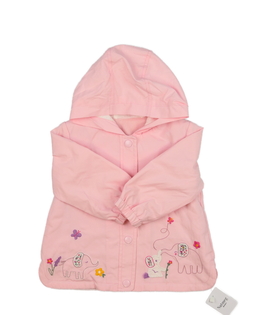 Nová světle růžová slabá bunda se slony Nutmeg