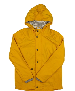 Žlutá nepromokavá bunda se slabou podšívkou