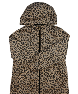 Hnědá vzorovaná přechodová bunda F&F