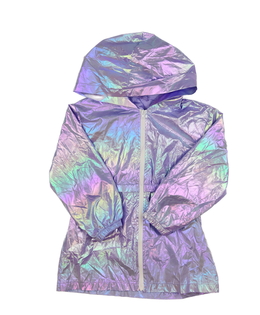Fialová metalická větrovka 