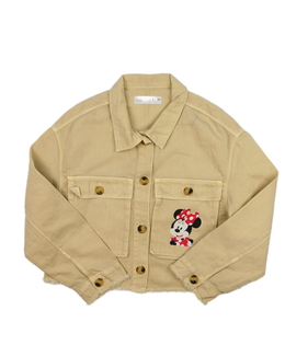 Hnědá crop bunda Minnie Zara