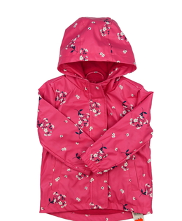 Nová růžová nepromokavá přechodová bunda 