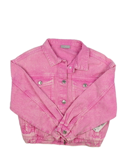 Nová růžová riflová bunda 