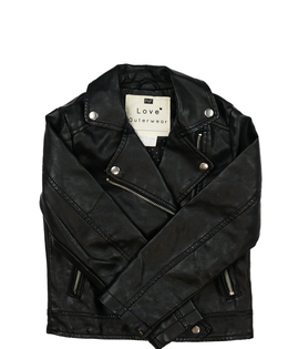 Černá koženková bunda F&F