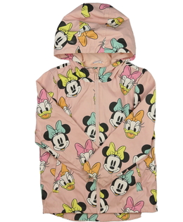 Růžová nepromokavá přechodová bunda Disney 