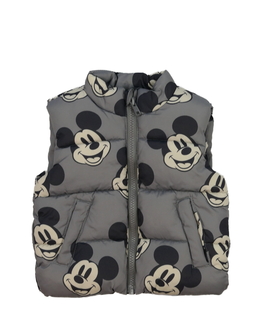 Šedá prošívaná podzimní vesta Mickey George
