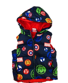 Tmavá prošívaná vesta Marvel 