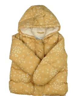 Nová žlutá zimní květinová bunda George