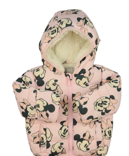 Růžová zimní bunda Minnie Disney George