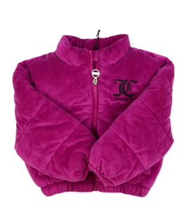 Růžovo-fialová hebká zimní bunda Juicy Couture 