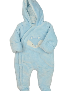 Modrý zimní overal s liškou Mothercare