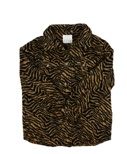 Hnědý vzorovaný kabát Primark 