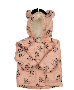 Růžová nepromokavá zimní bunda Minnie George