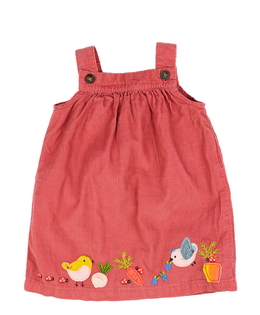 Červené šaty s ptáčky M&S