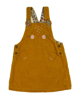 Hořčicové šaty s čumáčkem Mothercare