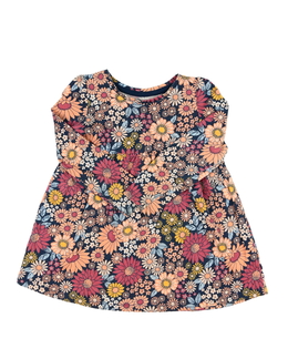 Tmavé květinové šaty Tu 