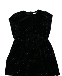 Černé semišové šaty lesklé M&S