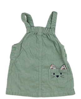 Zelené manšestrové šaty 