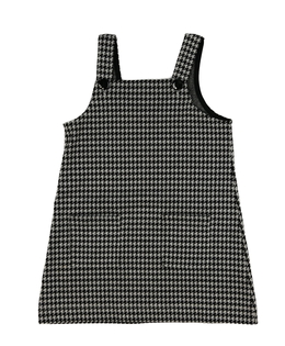 Černo-bílé vzorované šaty