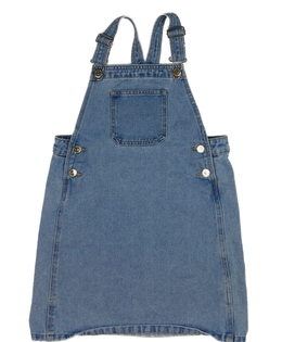 Modré riflové šaty