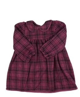 Fialové vzorované šaty s límečkem George