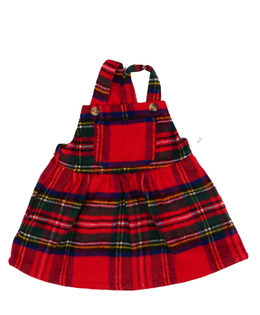 Nové červené kostkované teplejší šaty Next