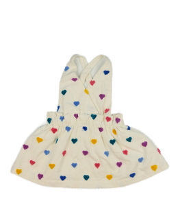 Smetanové šaty se srdíčky Tu 