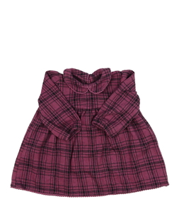 Fialové teplé šaty s límečkem George