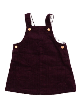 Tmavě fialové manšestrové šaty Tu