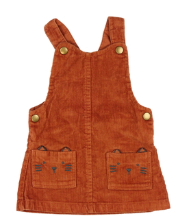 Hnědé manšestrové šaty F&F