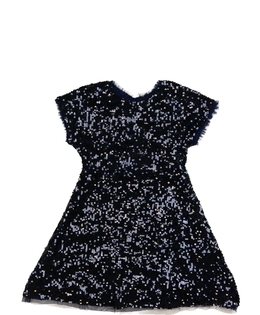 Tmavě modré flitrované šaty M&Co