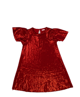 Červené společenské flitrované šaty Next