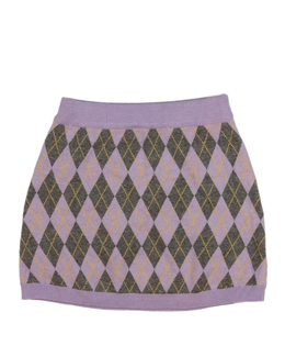 Fialová pletená sukně Primark 