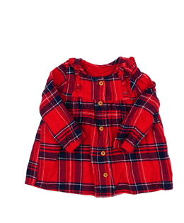 Červené košilové šaty Tu