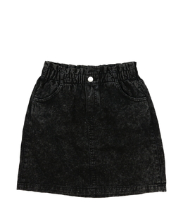 Černá melírovaná riflová sukně H&M