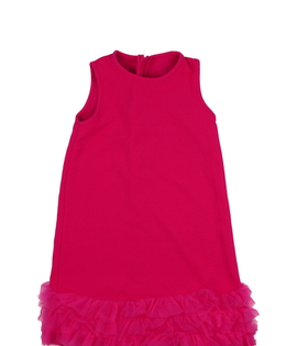 Sytě růžové společenské šaty