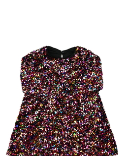 Růžové flitrované společenské šaty 