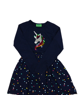 Tmavě modré šaty s jednorožcem Mountain Warehouse 