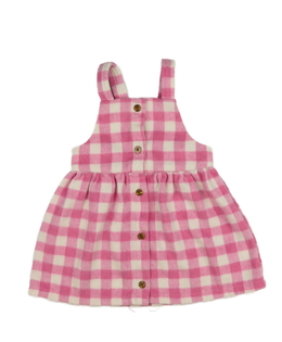 Růžové kostkované šaty F&F