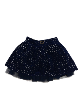 Modrá manšestrová sukně s hvězdami Nutmeg